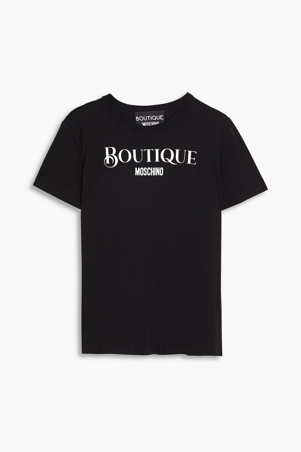 

Футболка из хлопкового джерси с принтом BOUTIQUE MOSCHINO, черный