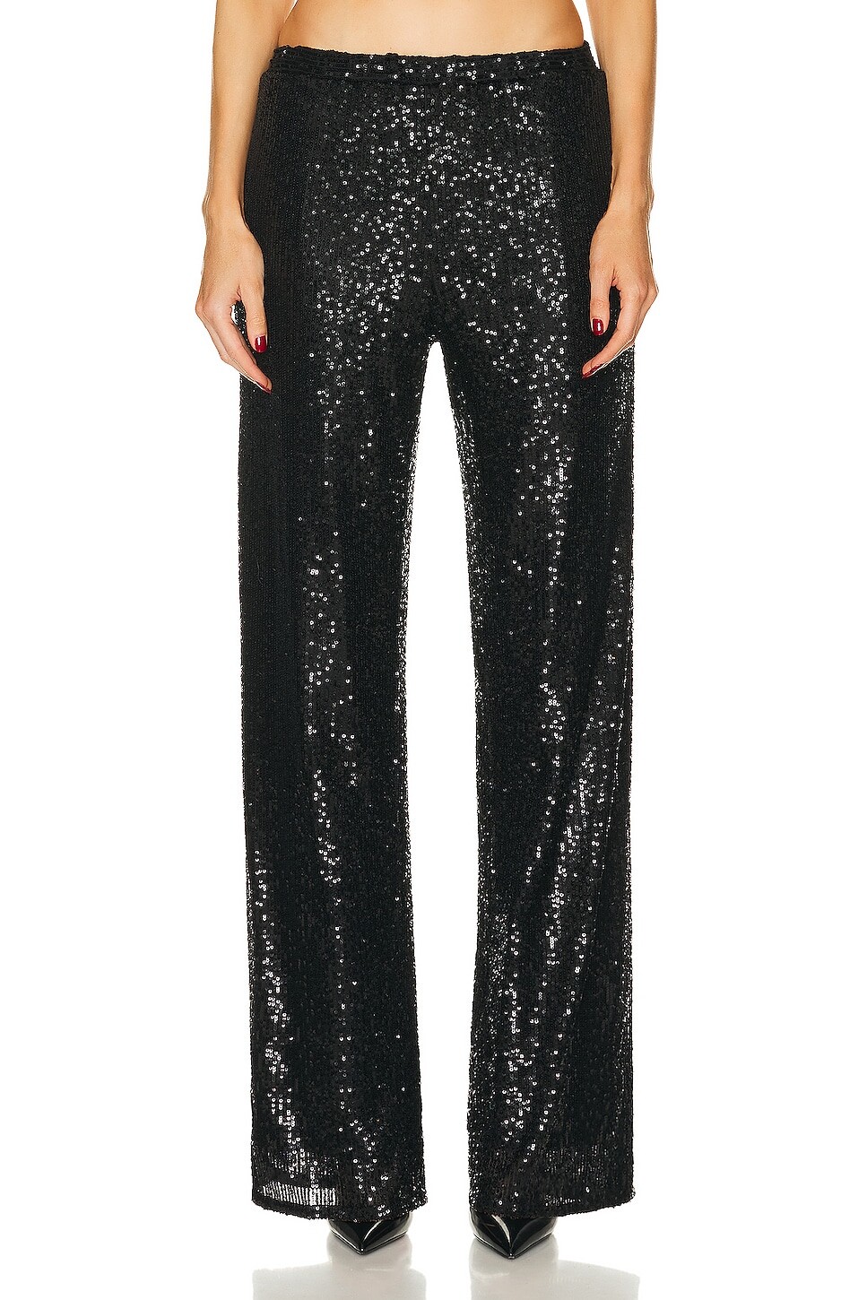 

Брюки Enza Costa Sequin, черный