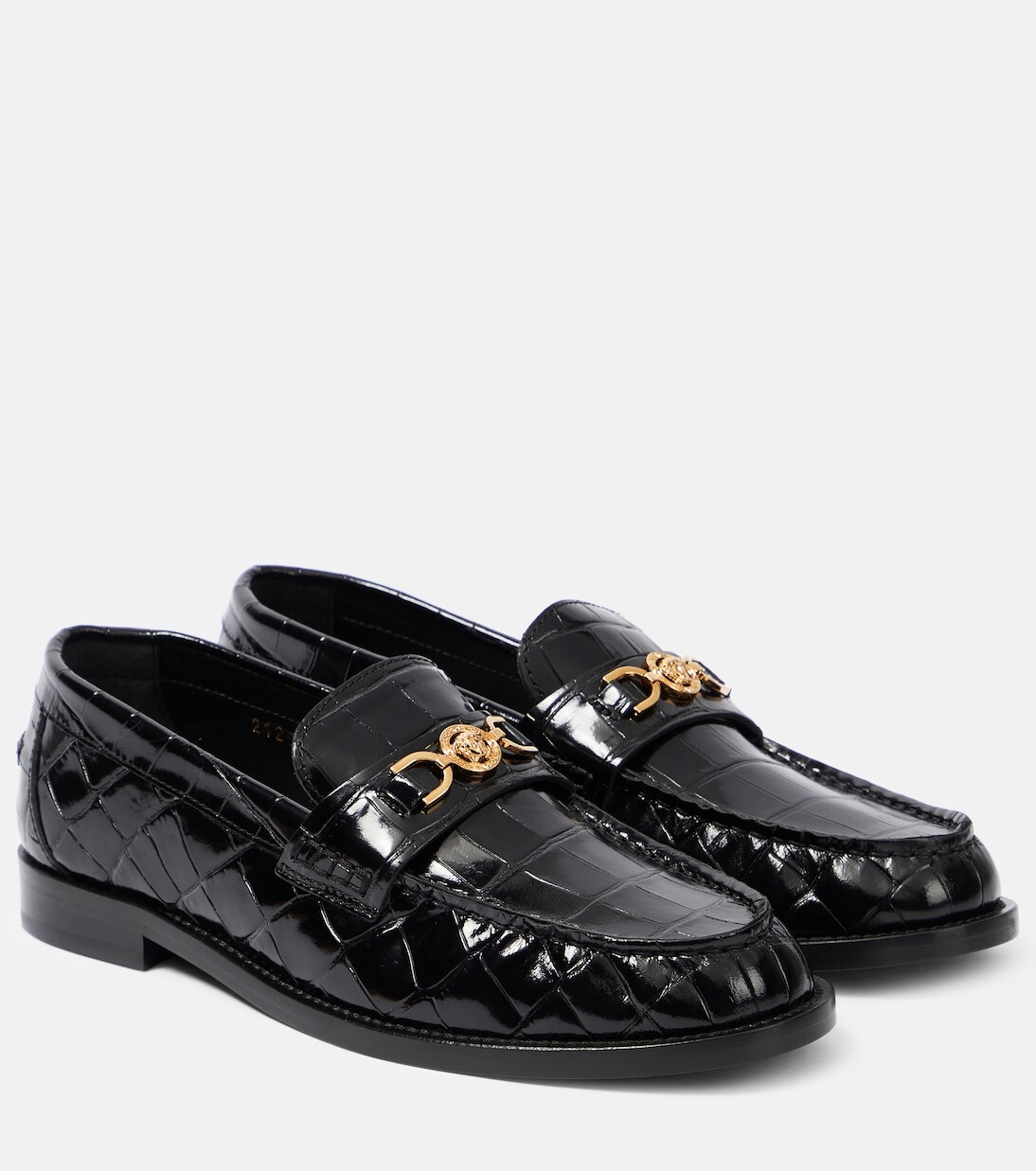 

Лакированные лоферы medusa '95 Versace, черный