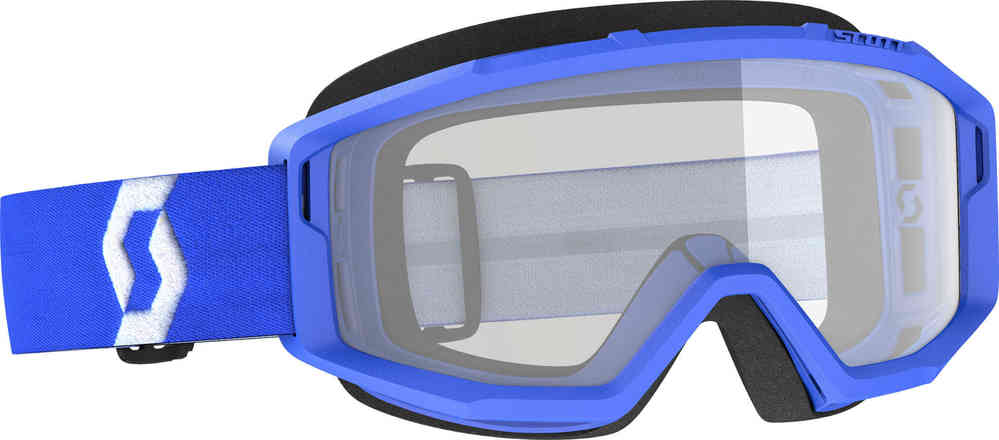 Primal Прозрачные синие очки для мотокросса Scott