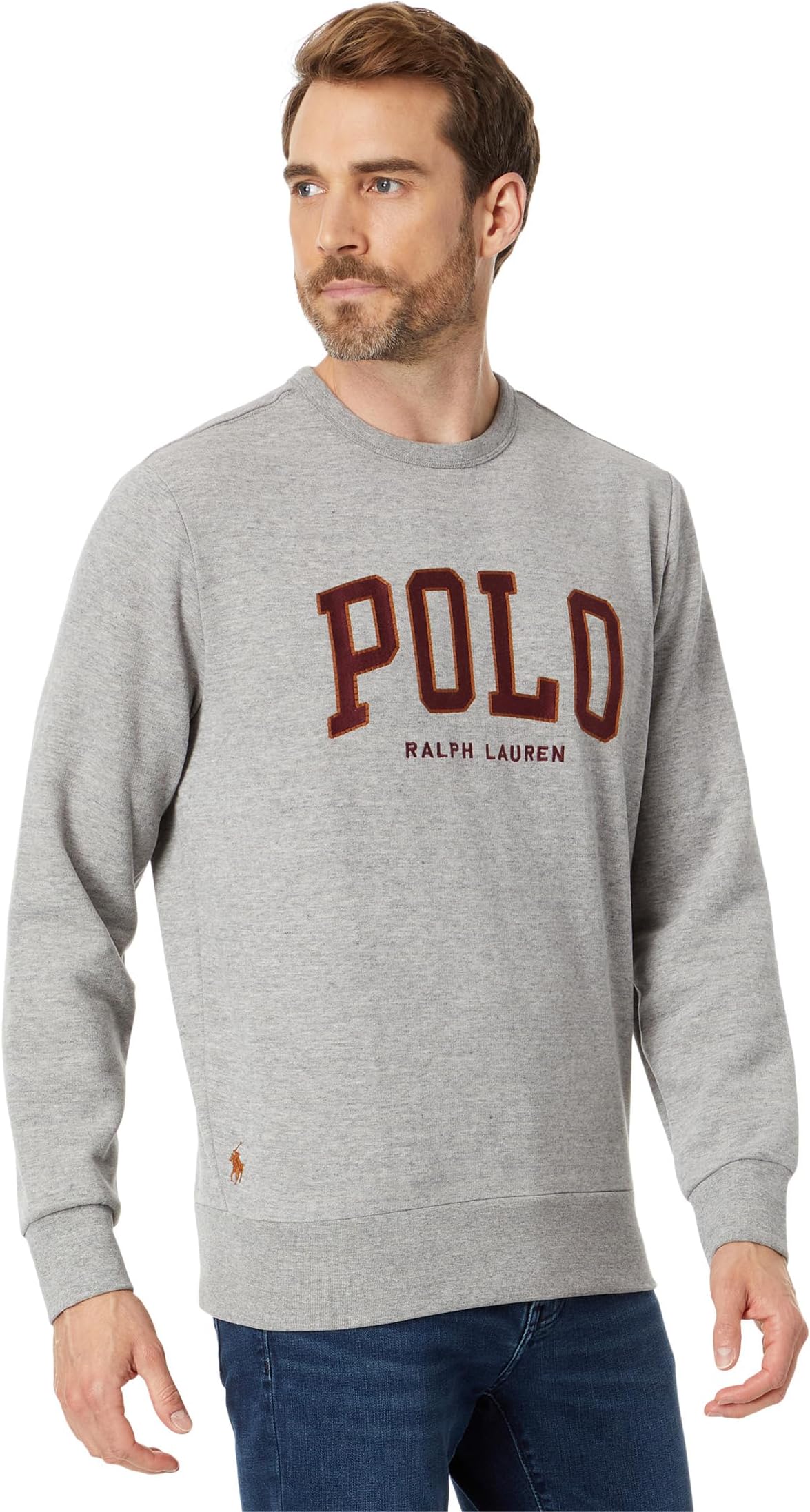 

Толстовка с логотипом из флиса RL Polo Ralph Lauren, цвет Dark Vintage Heather