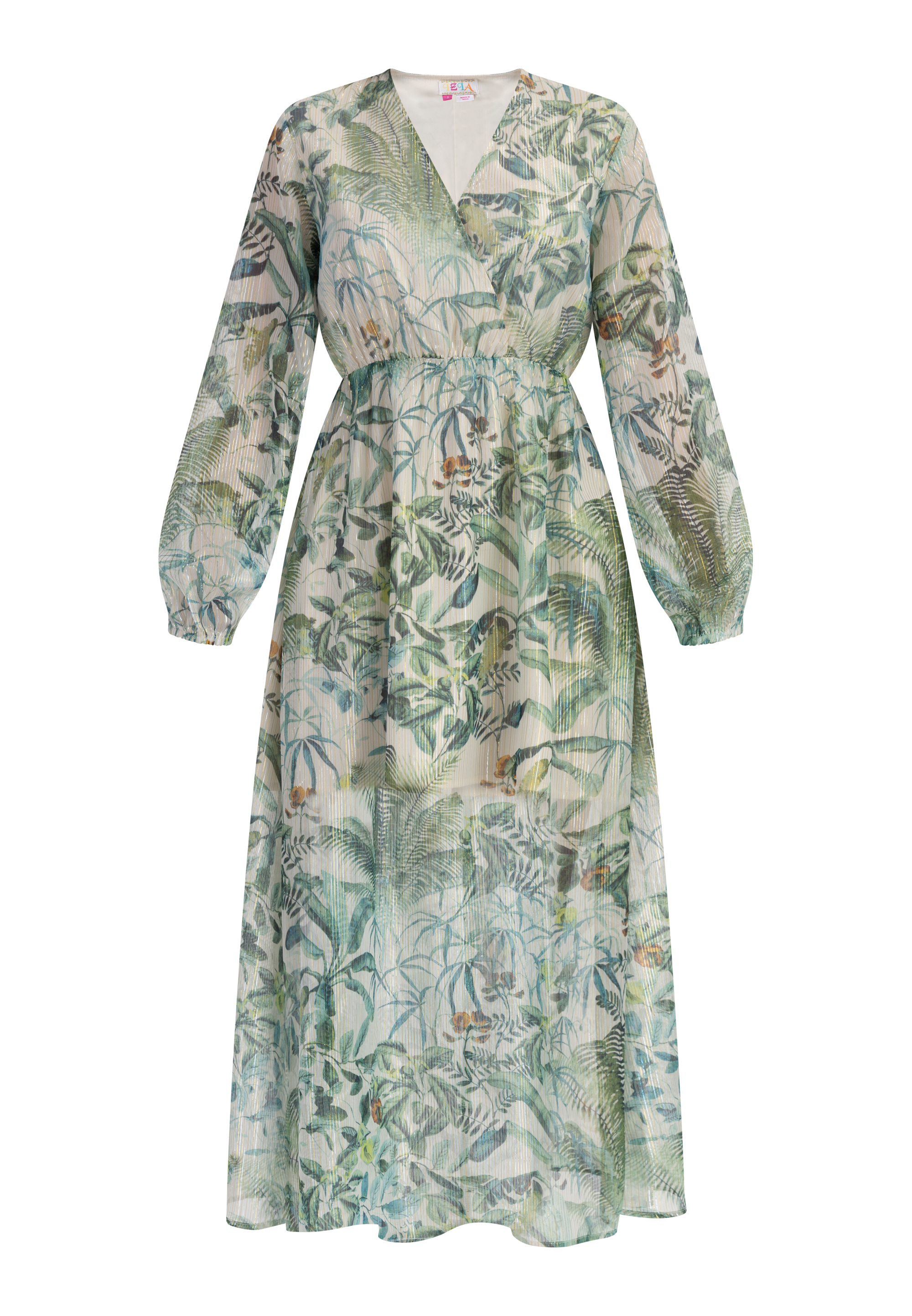 Платье IZIA Maxi Langarm, цвет Dschungel Druck