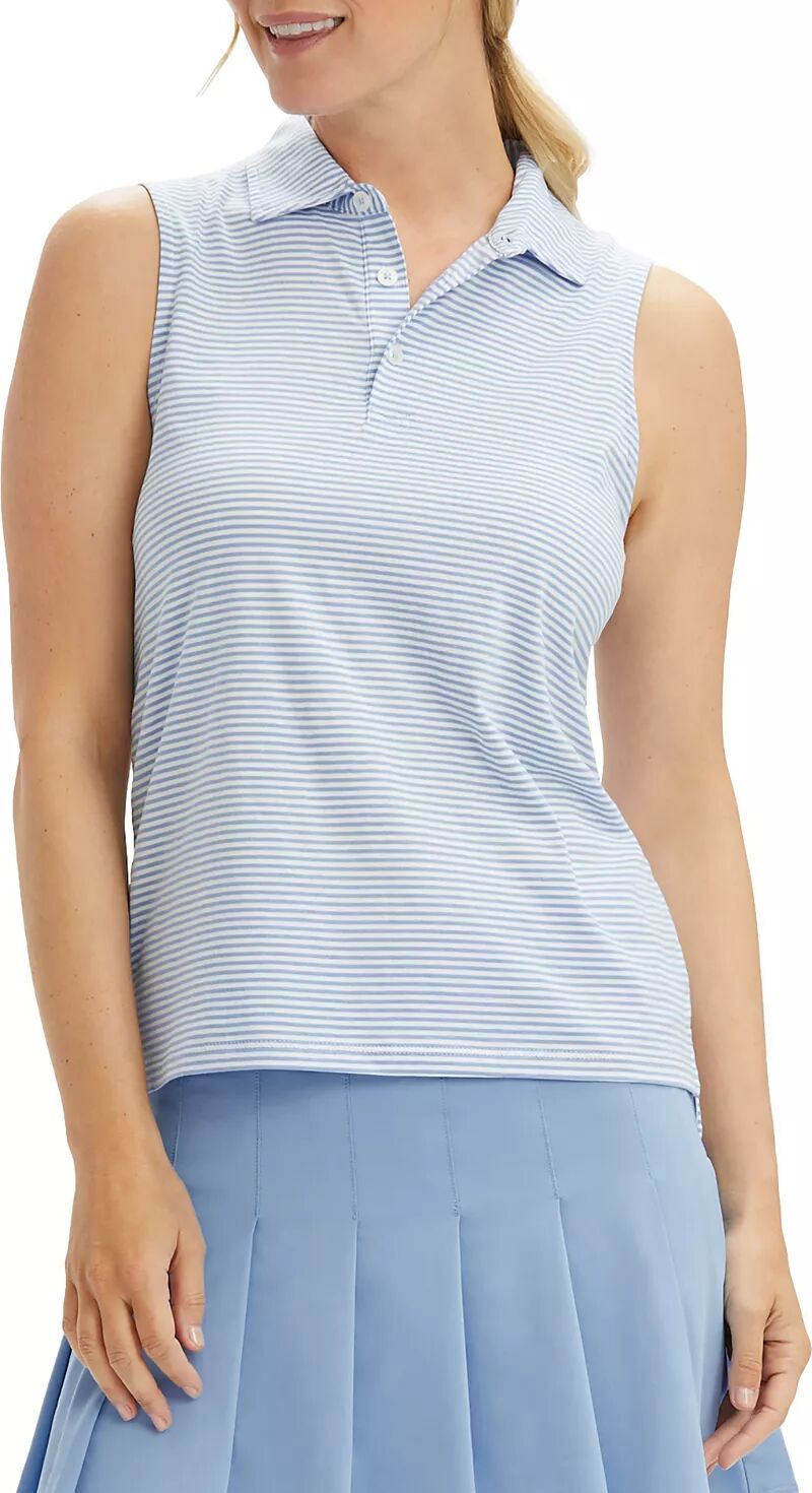 Женская футболка-поло для гольфа Renwick в полоску без рукавов