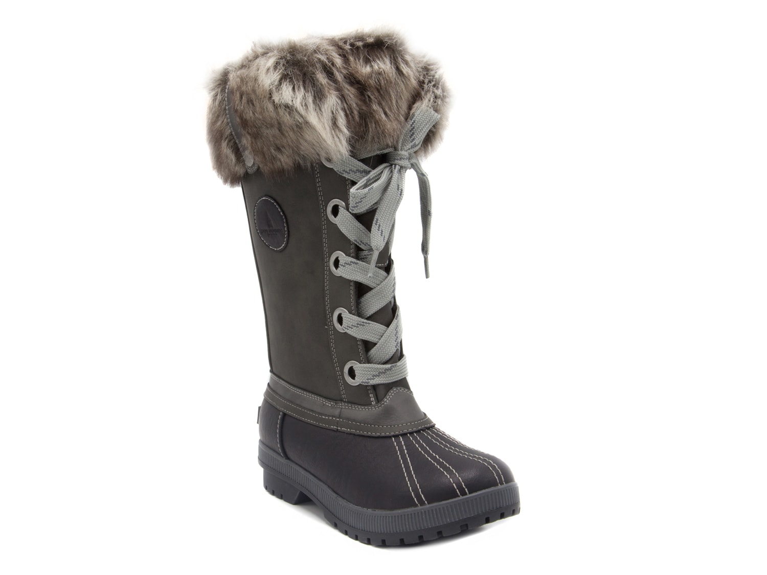 Ботинки зимние London Fog Melton 2 на шнурках, серый цена и фото