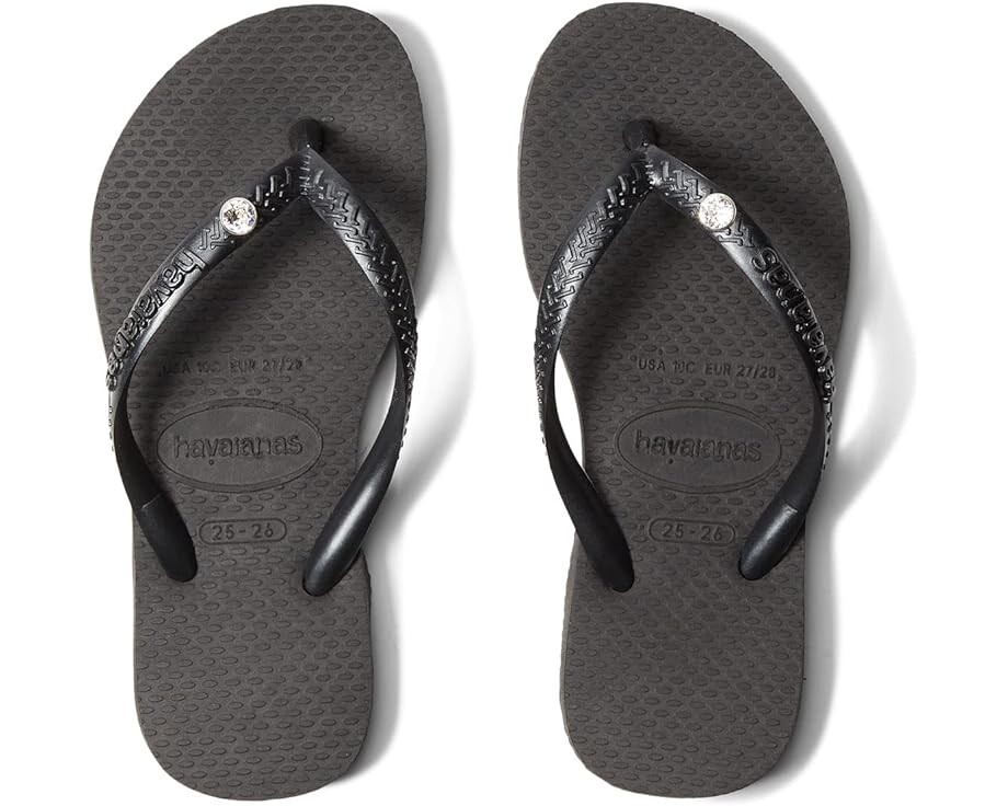 

Сандалии Havaianas Slim Crystal SW II Flip Flop Sandal, черный