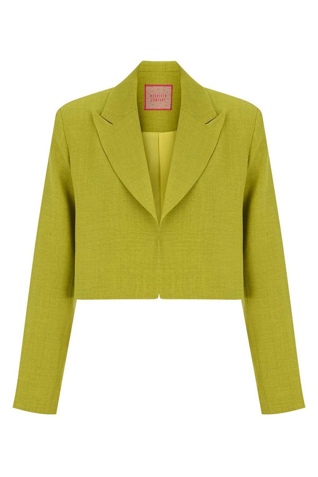 Укороченная льняная куртка маслянисто-зеленого цвета WHENEVER COMPANY