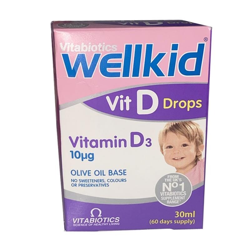 

Vitabiotics Wellkid Vit D Капли Витамин D3 30 мл