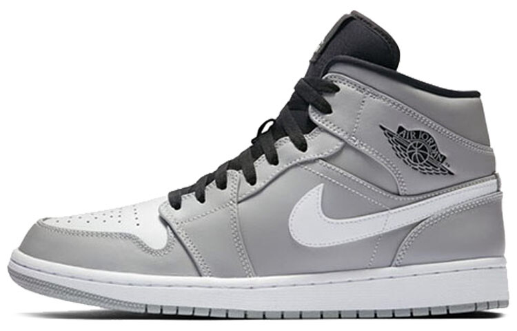 

Jordan Air Jordan 1 Mid I Wolf Винтажные баскетбольные кроссовки Wolf Grey/White/Black