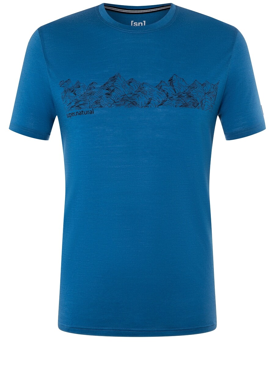 

Рубашка super.natural Merino T Shirt, синий