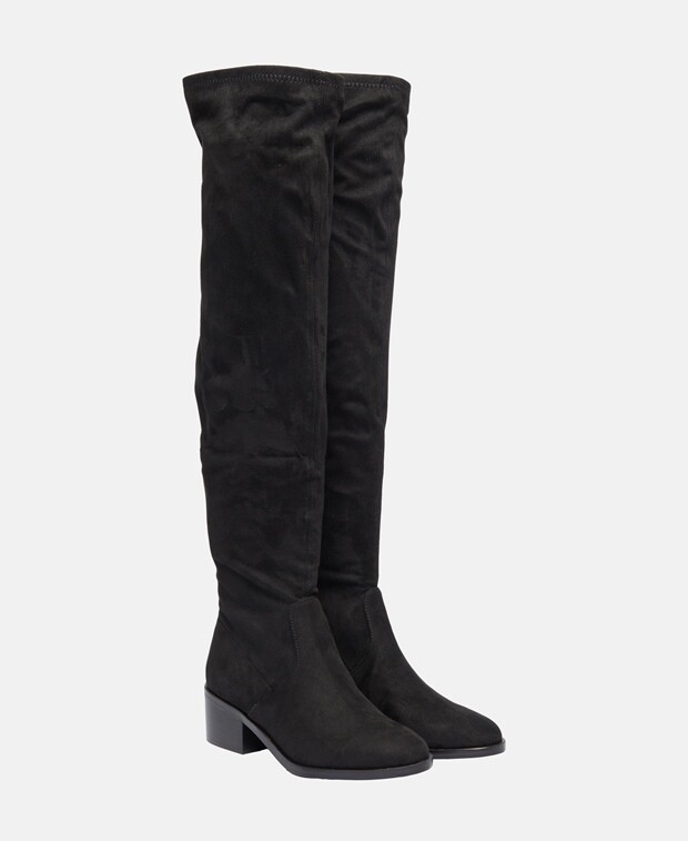 

Сапоги выше колена Steve Madden, черный
