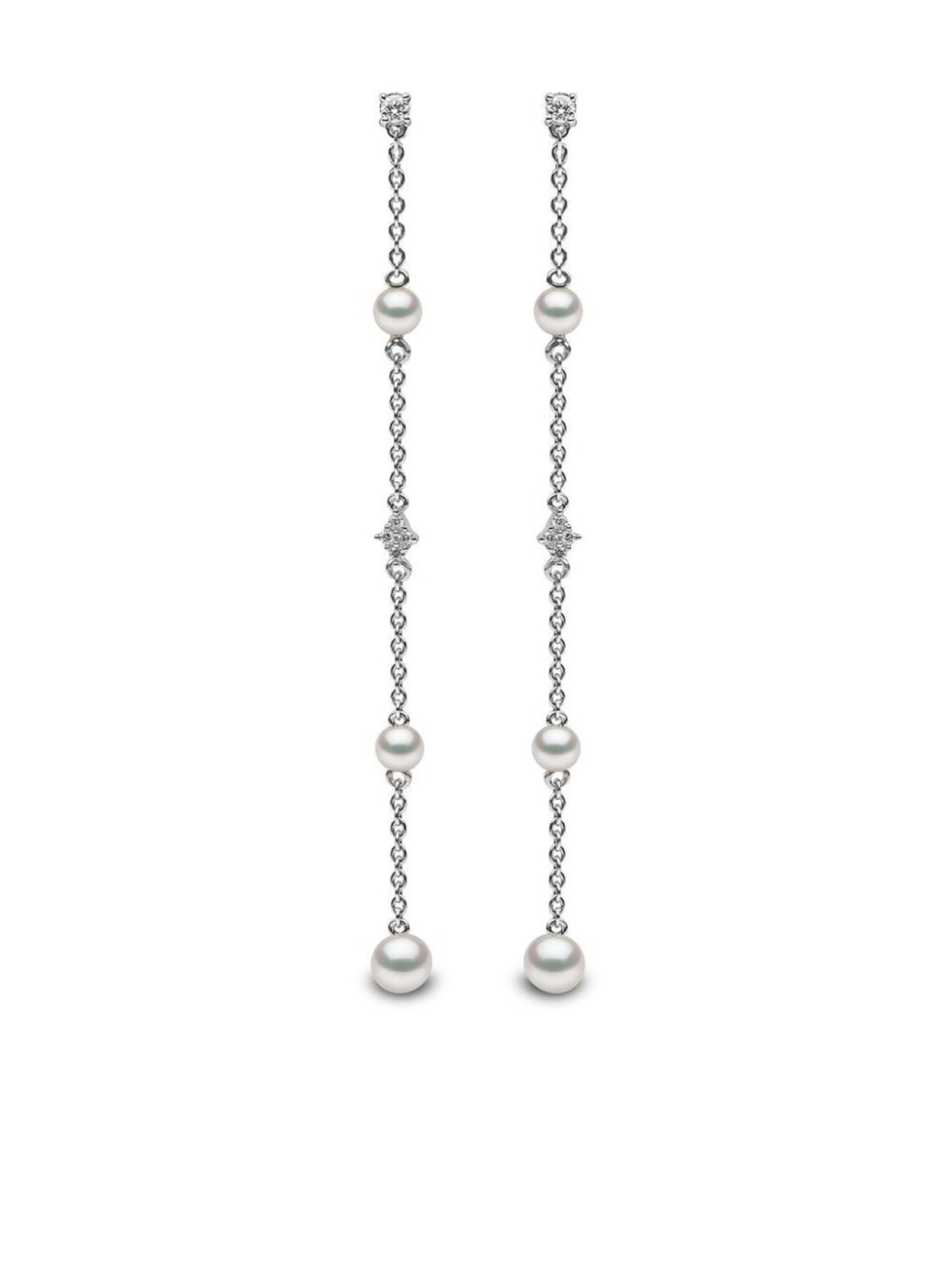 

Золотые серьги Trend с жемчугом и бриллиантами Yoko London, серебряный