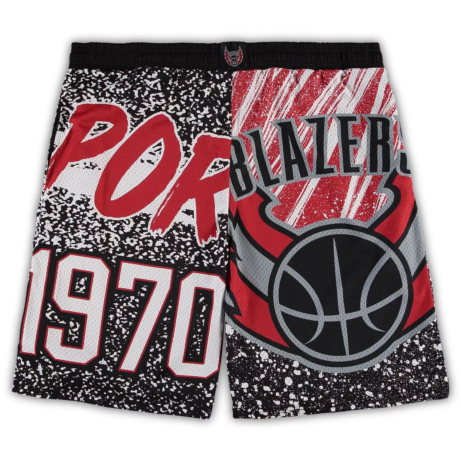 

Мужские черные шорты Mitchell & Ness Portland Trail Blazers Big & Tall Hardwood Classics Jumbotron