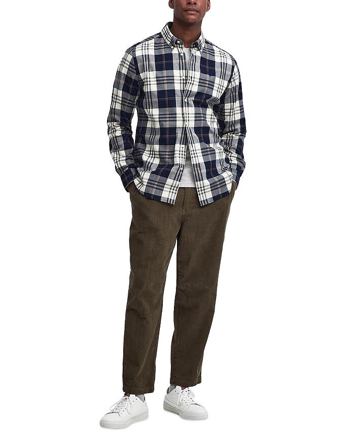 

Рубашка на пуговицах с длинным рукавом Barbour Edgar, синий