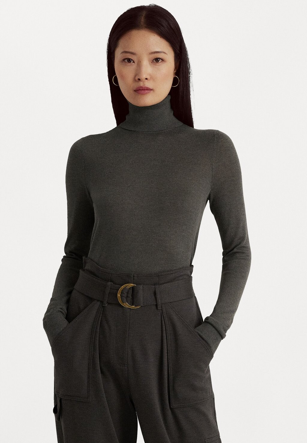 

Свитшот Lauren Ralph Lauren ZOE LONG SLEEVE, цвет modern grey heather