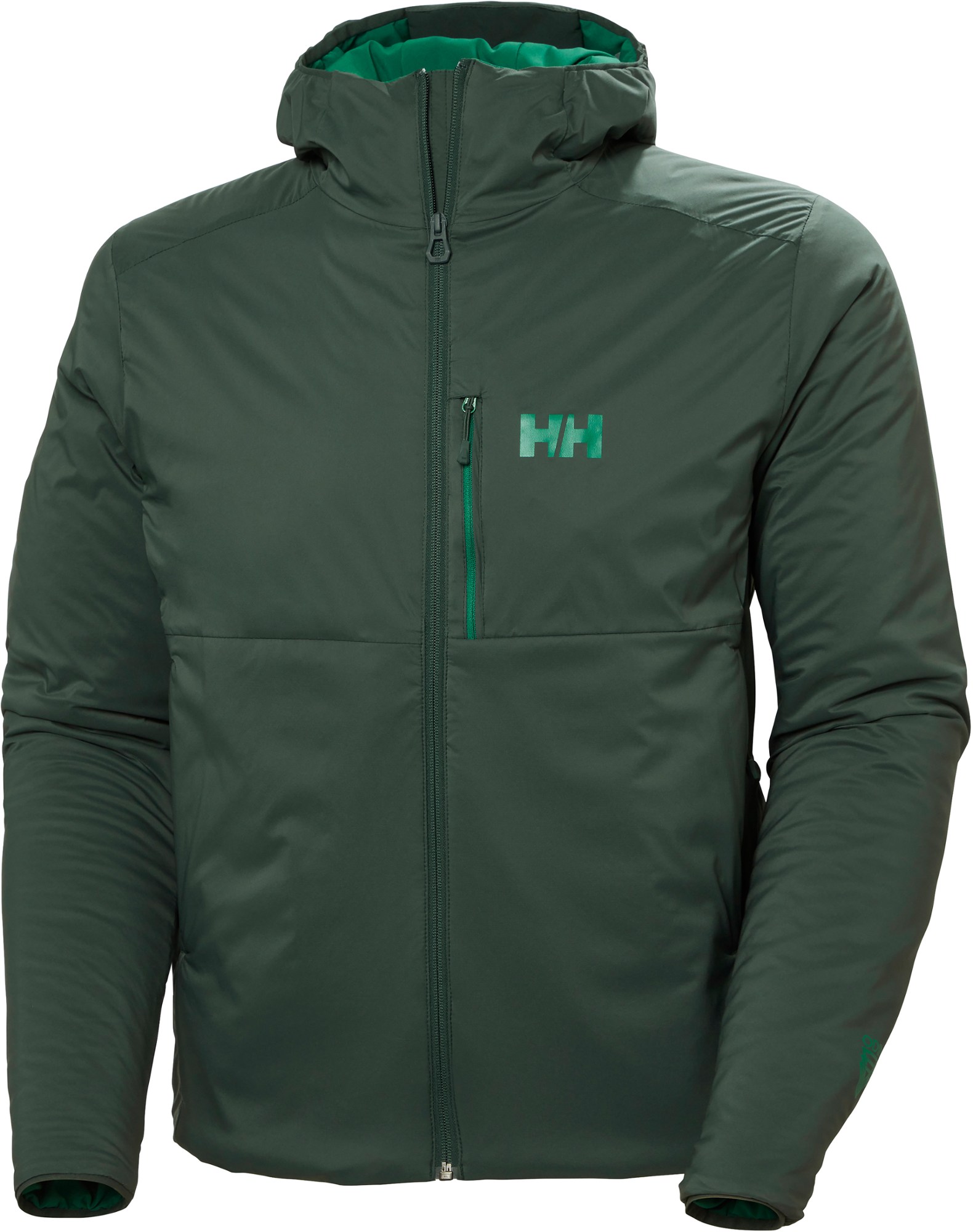 куртка helly hansen sirdal hooded insulator цвет terrazzo Утепленная куртка Odin Stretch Hooded - Мужская Helly Hansen, зеленый