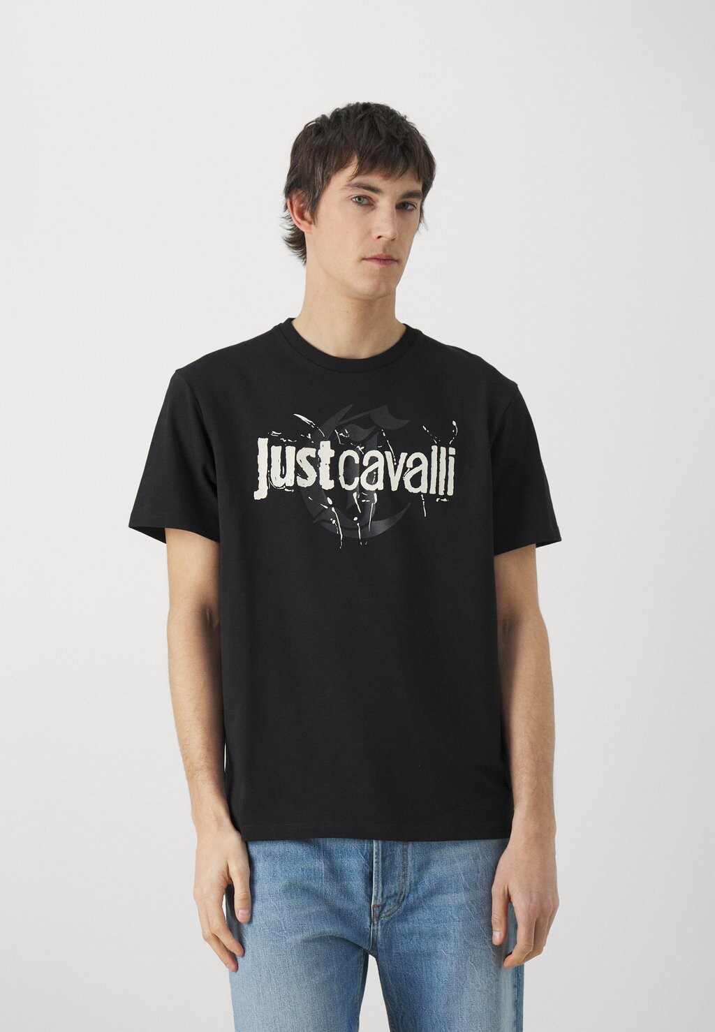 

Футболка с принтом SPLATTER Just Cavalli, черный