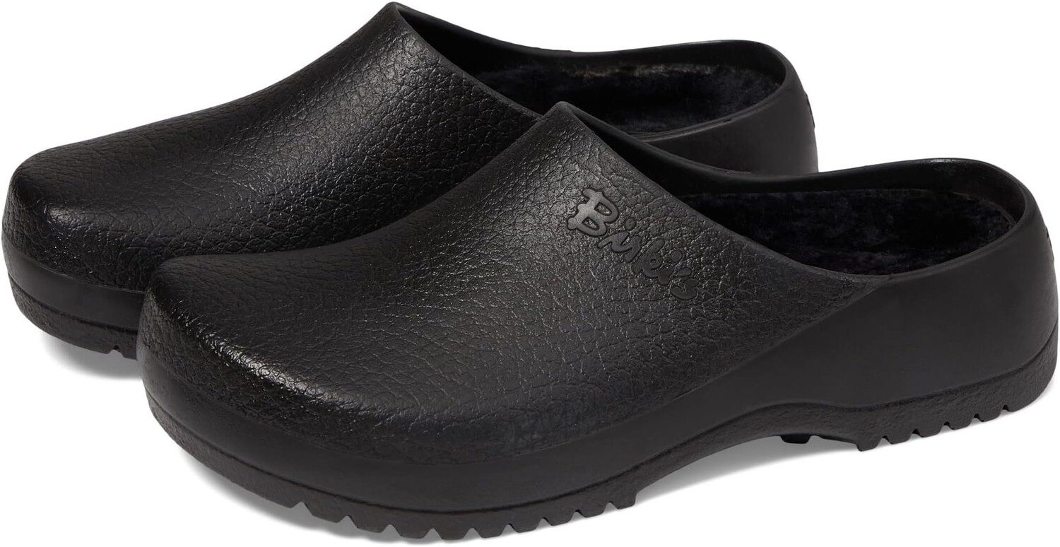 

Сабо Super Birki Shearling Birkenstock, цвет Black/Black