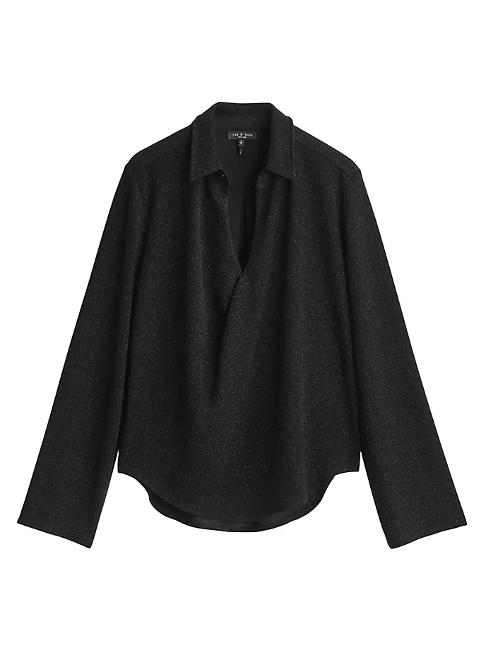 

Блуза на кнопках Lilith Rag & Bone, черный