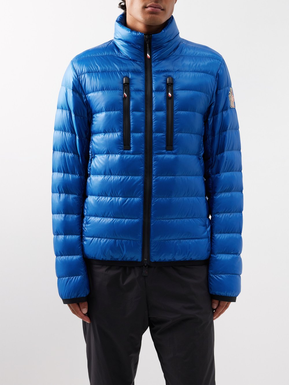 Стеганая лыжная куртка hers Moncler, синий