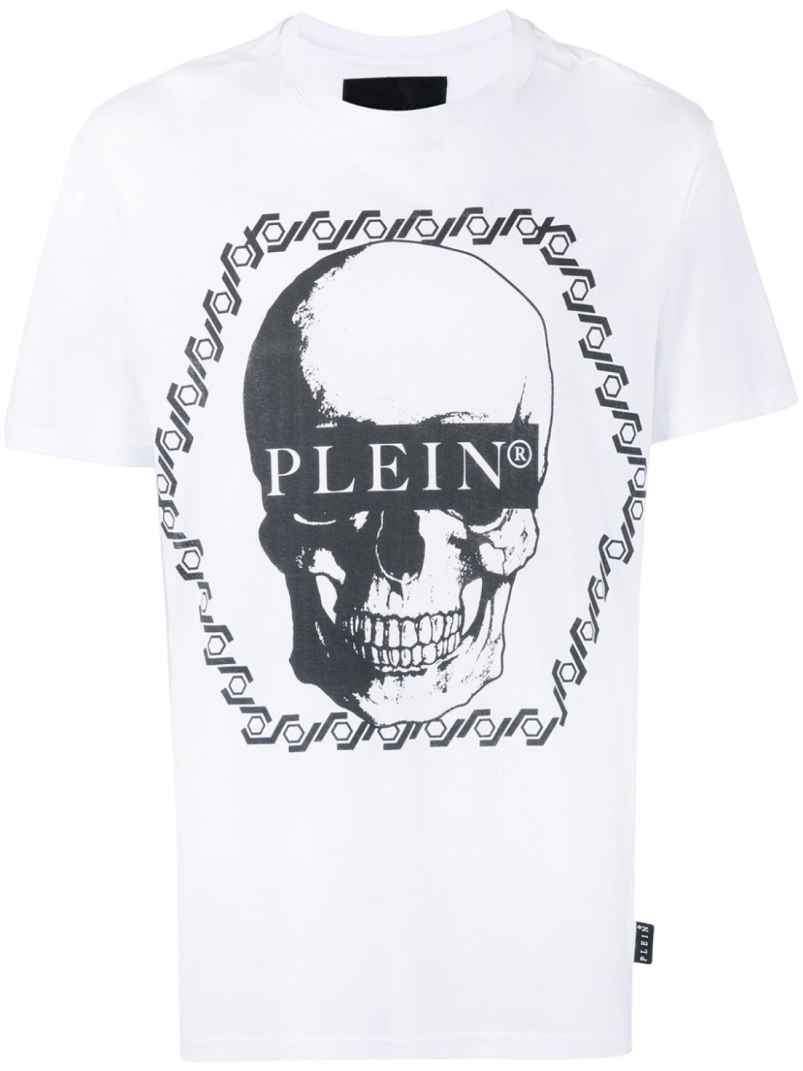 

Футболка с круглым вырезом и графичным принтом Philipp Plein, белый