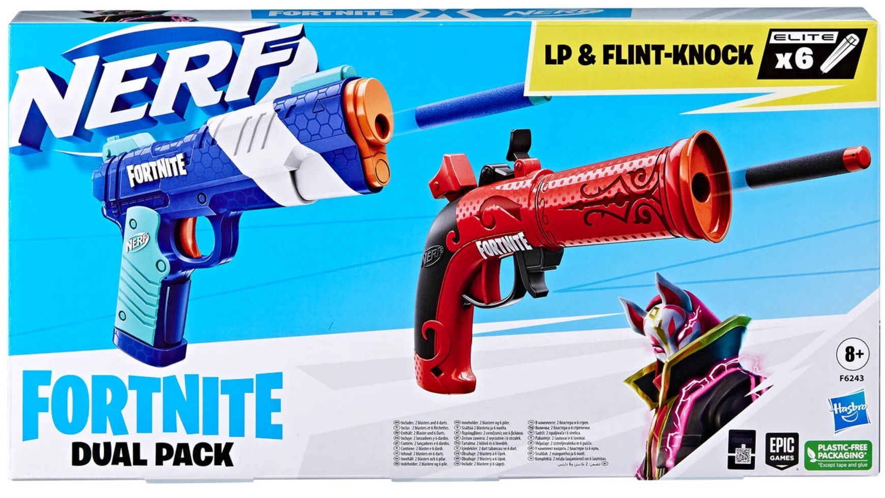 Hasbro двойной набор Nerf Fortnite tactical equipment gun shuttle bullet aplicable nerf magazine gun accessories bullet clip compatible nerf mega nerf accessories