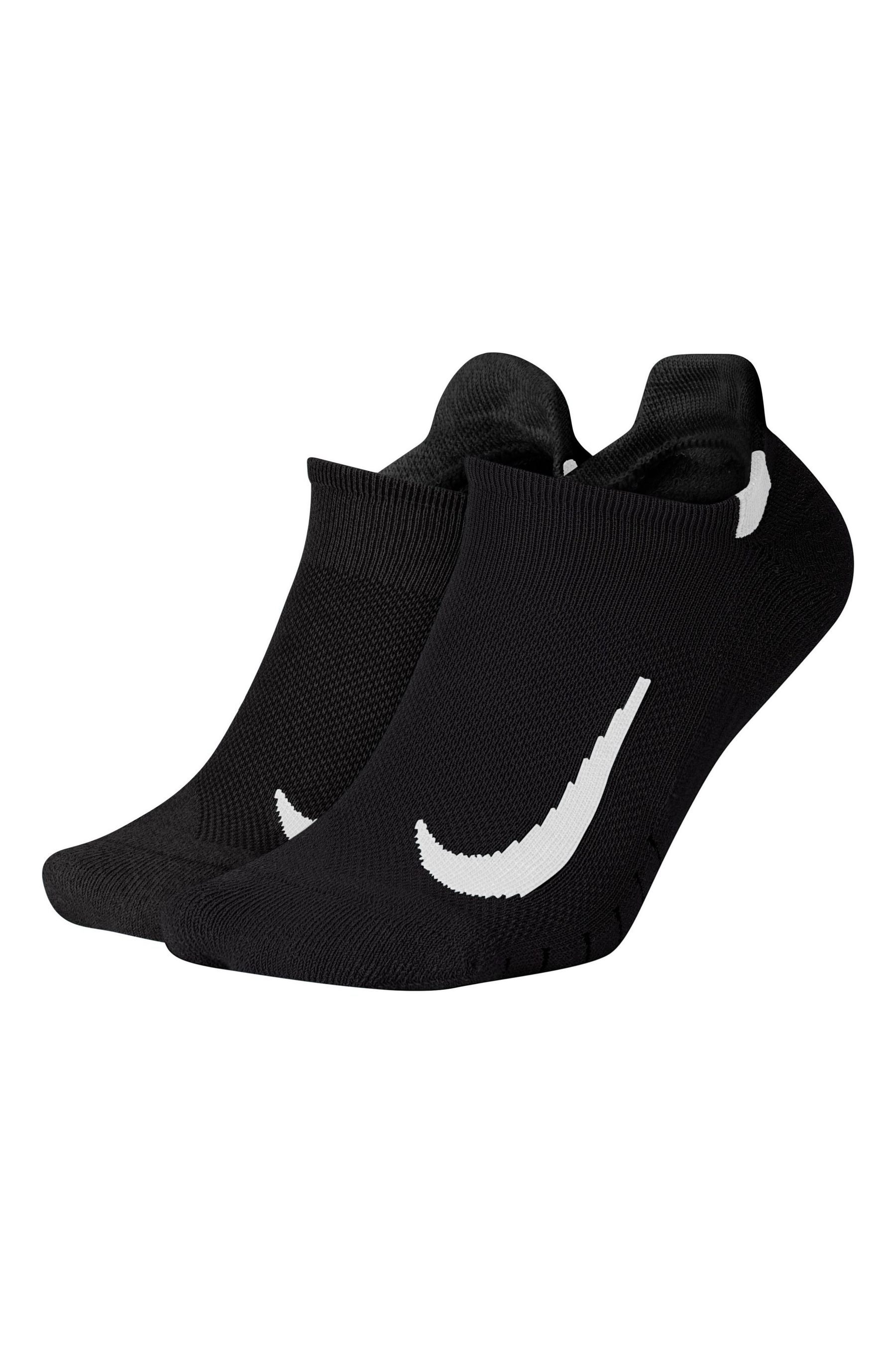 цена Две пары спортивных носков Run Nike, черный