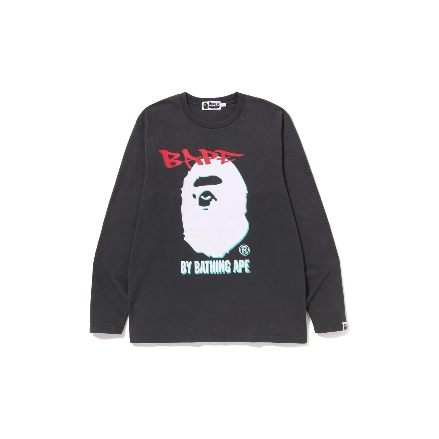 

Футболка A Bathing Ape Bape L/S с двойным принтом, черный