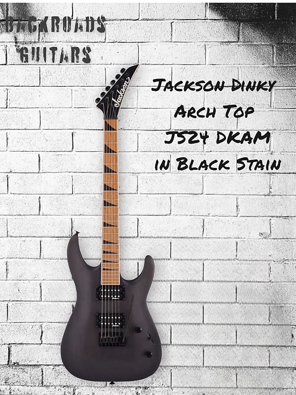 Электрогитара Jackson JS24 Arch Top DKAM Black Stain электрогитара jackson js series js24 dkam dinky archtop red stain