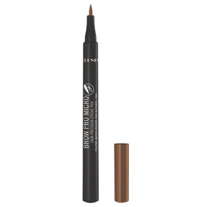 Карандаш для бровей Lápiz de Cejas Brow Pro Micro 24HR Precision-Stroke Rimmel, 004 Dark Brown карандаш для бровей professional lápiz para cejas rimmel dark brown