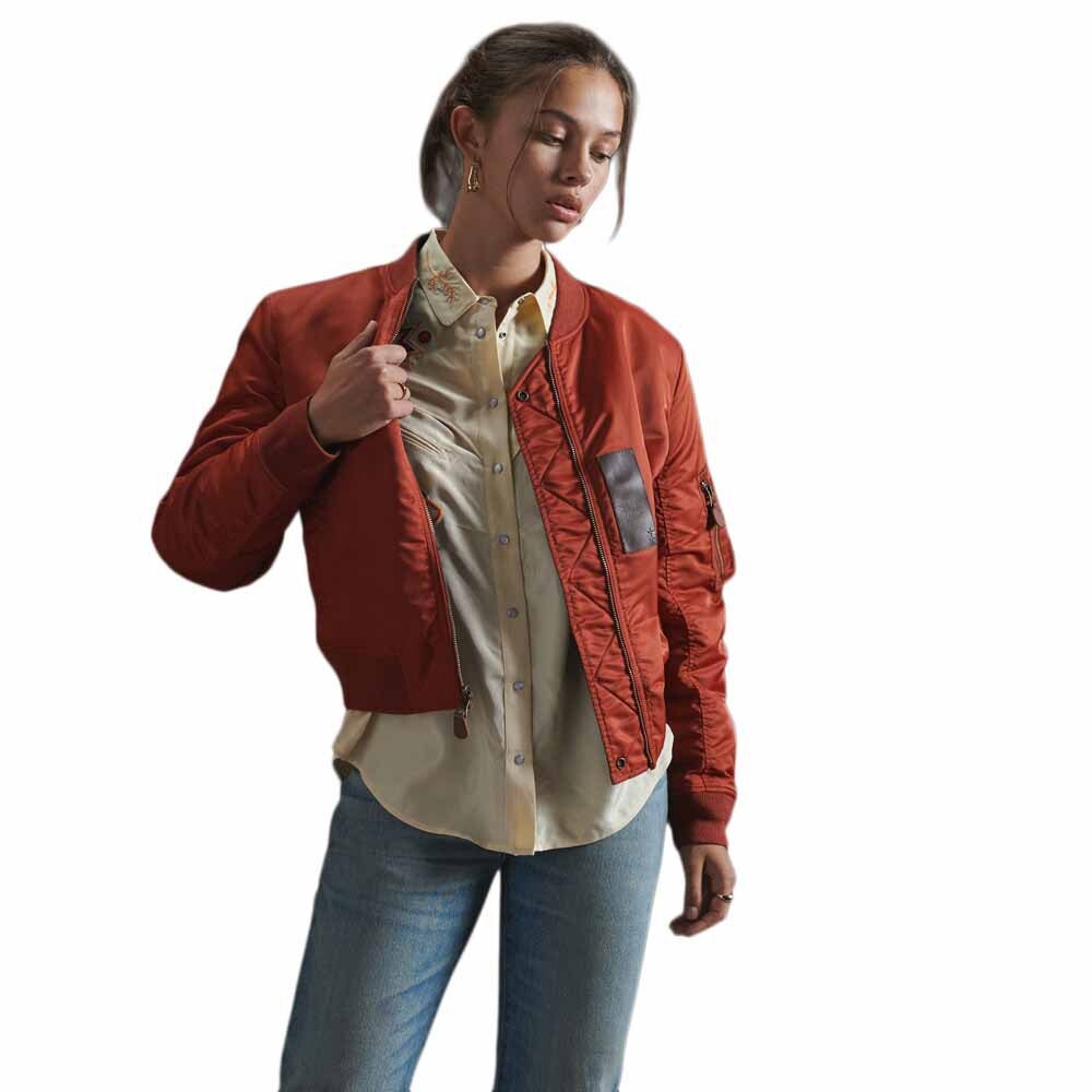 

Куртка Superdry Dry Reversible Bomber, оранжевый