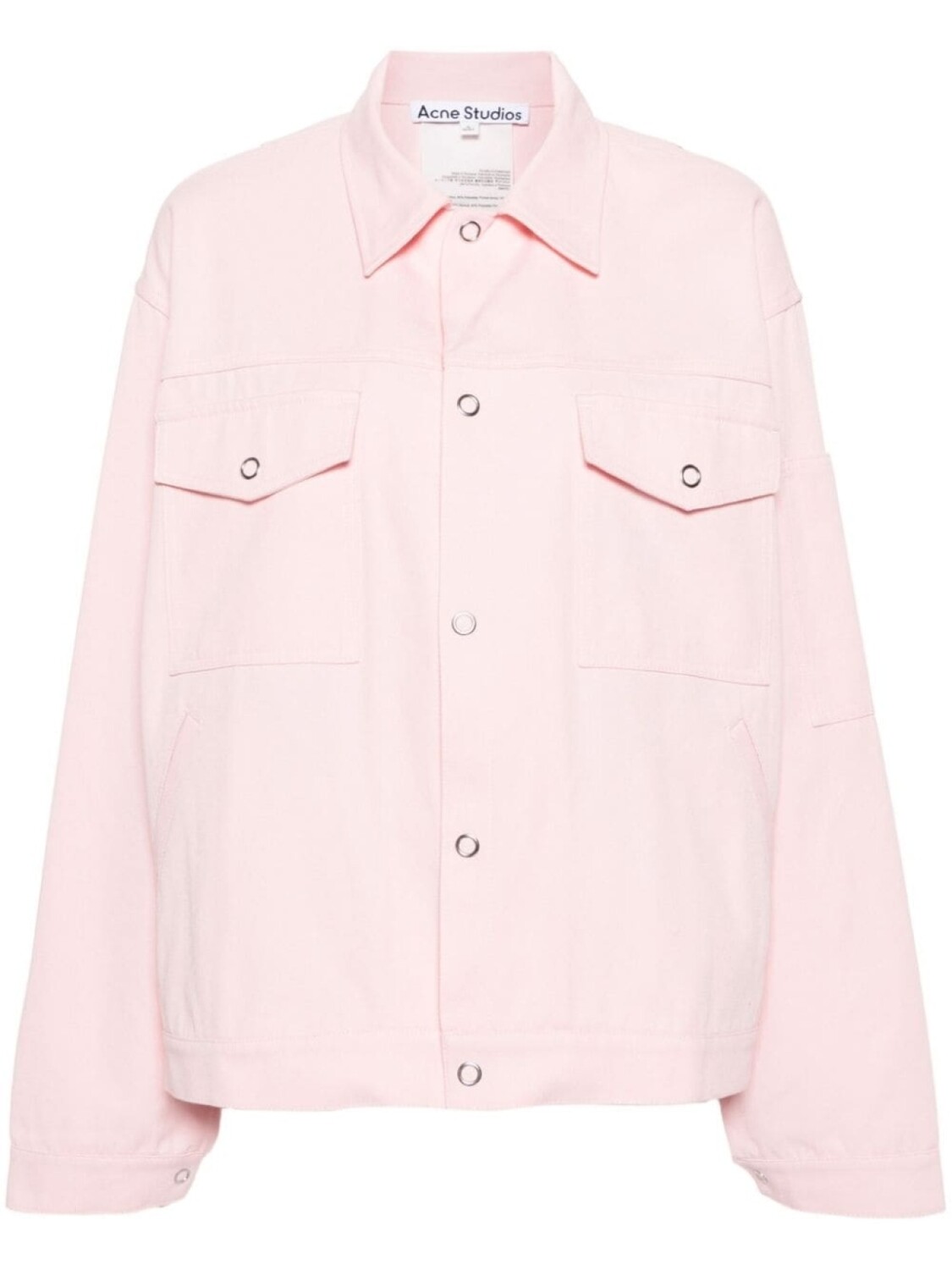 

Acne Studios твиловая куртка-рубашка, розовый
