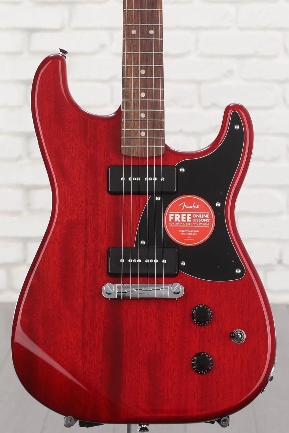 

Электрогитара Squier Paranormal Strat-O-Sonic — темно-красный, прозрачный