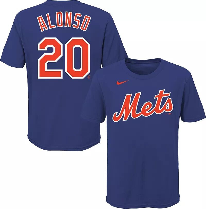 

Синяя футболка Nike Youth New York Mets Pete Alonso #20