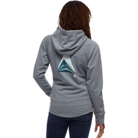 

Толстовка с молнией во всю длину Mountain Transparency женская Black Diamond, цвет Storm Blue Heather
