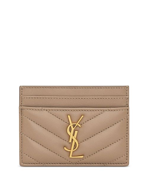 

Кассандра Мателасс&;eacute; Дело карты Saint Laurent, цвет Tan/Beige