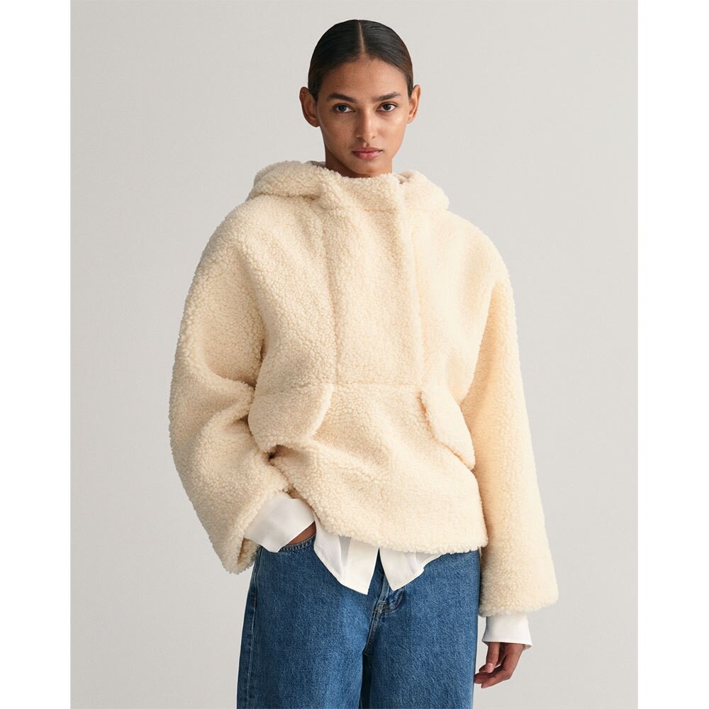 

Толстовка Gant Pile Full Zip, бежевый