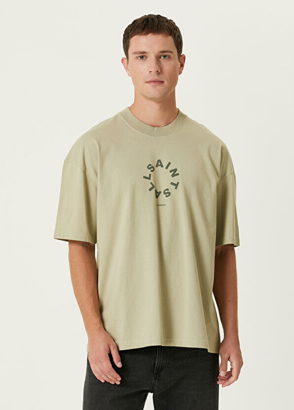 

Футболка Tierra с логотипом Allsaints, хаки