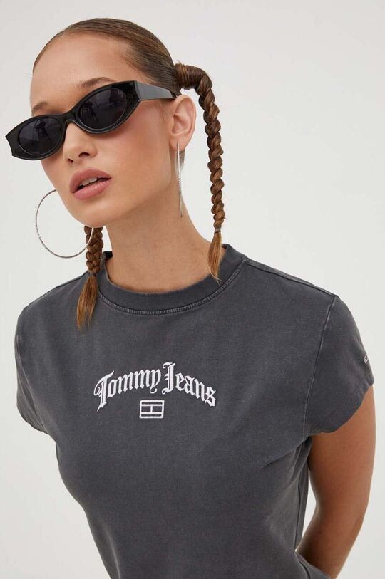 

Футболка Томми Джинс Tommy Jeans, серый