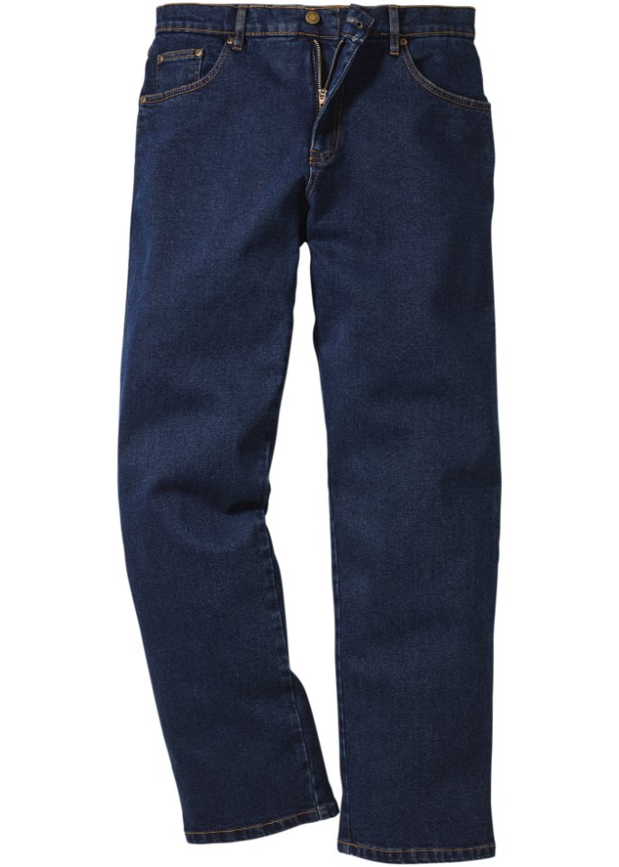 Прямые эластичные джинсы классического кроя John Baner Jeanswear, синий джинсы мужские стрейчевые в стиле ретро модные дизайнерские рваные джинсы slim fit винтажные повседневные хлопковые штаны черные серые