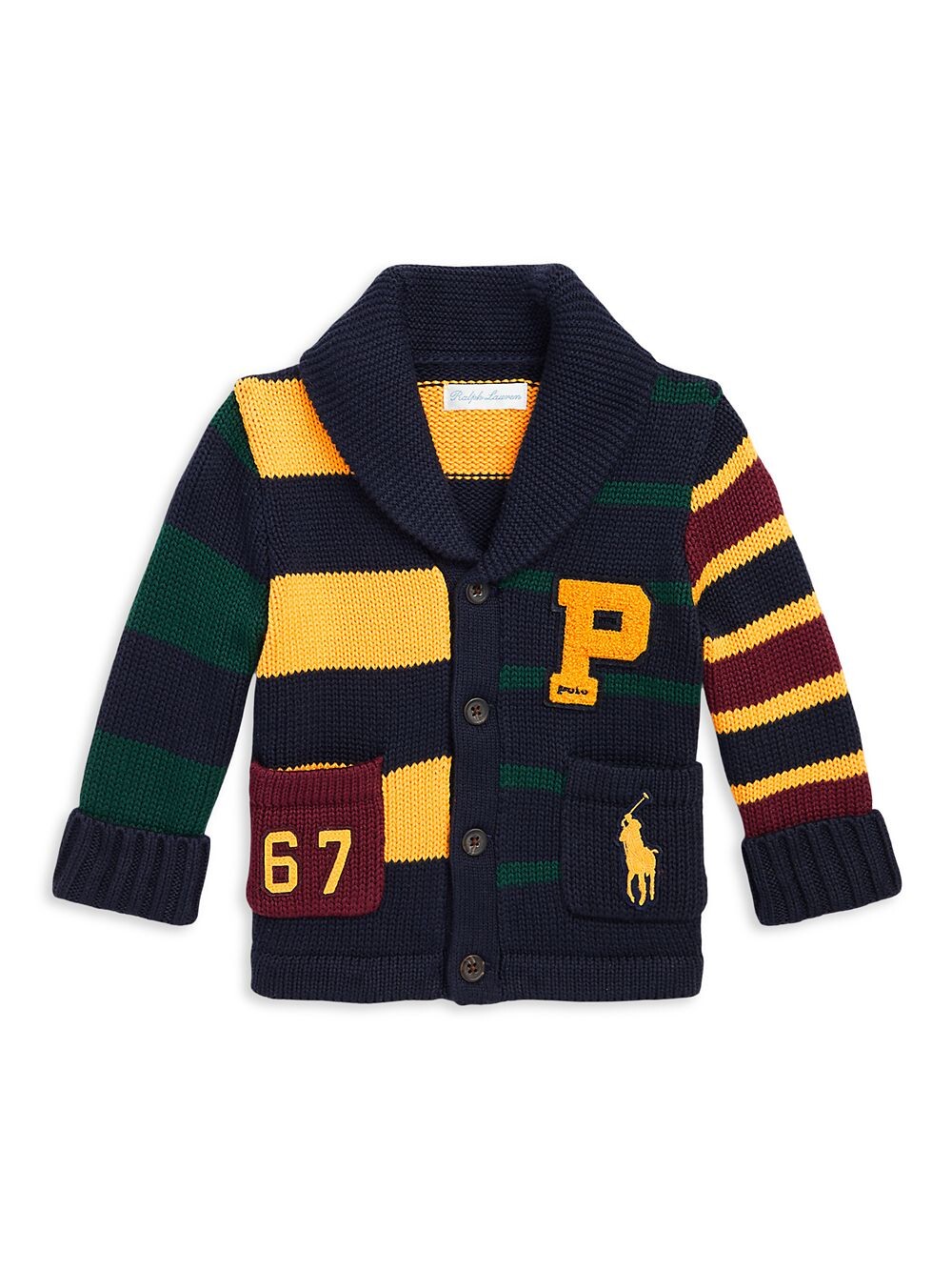 

Кардиган с отложным воротником для мальчика для мальчика Polo Ralph Lauren, нави