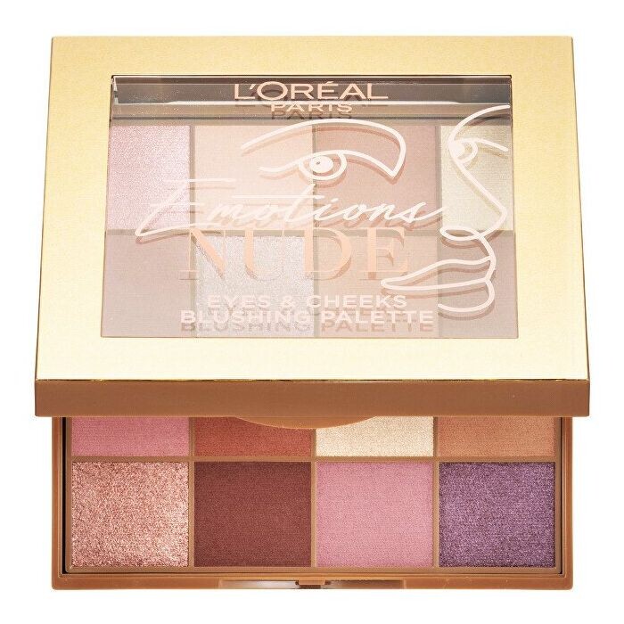 

Тени для век Emotions Nude Paleta de Sombras y Coloretes L'Oréal París, Multicolor