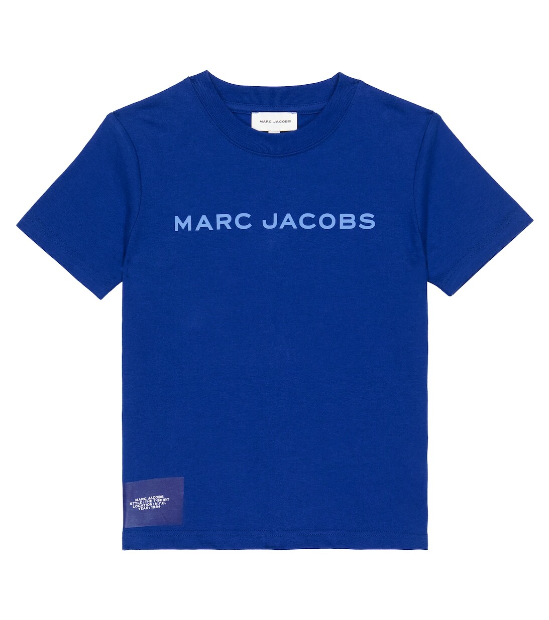 

Футболка из хлопкового джерси с логотипом Marc Jacobs, синий