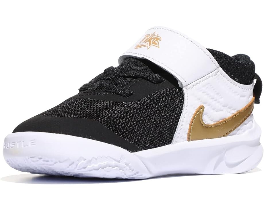 

Кроссовки Nike Team Hustle D 10, цвет Black/Metallic Gold/White/Photon Dust