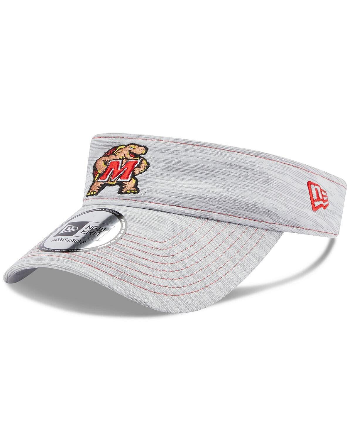 

Мужские серые регулируемые козырьки с логотипом Maryland Terrapins New Era