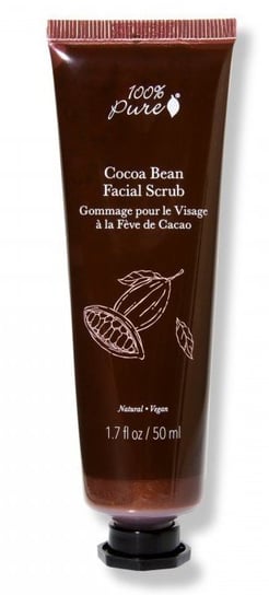 Скраб для лица с какао-бобами -100% PURE Cocoa Bean Facial Scrub giovanni hot chocolate сахарный скраб с измельченными какао бобами 260 г 9 унций