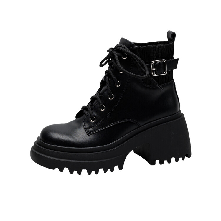 

Ботинки Martin Boot женские Mewgl, цвет Black Fleece-Lined