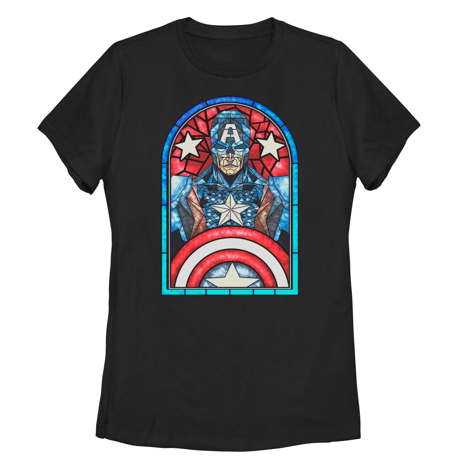 

Детская футболка с витражным портретом Капитана Америки Marvel Marvel