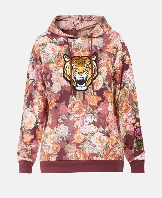 

Толстовка с капюшоном Guess, бордо