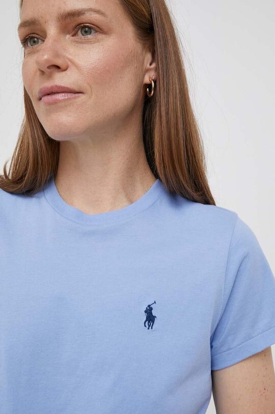 

Хлопковая футболка Polo Ralph Lauren, синий
