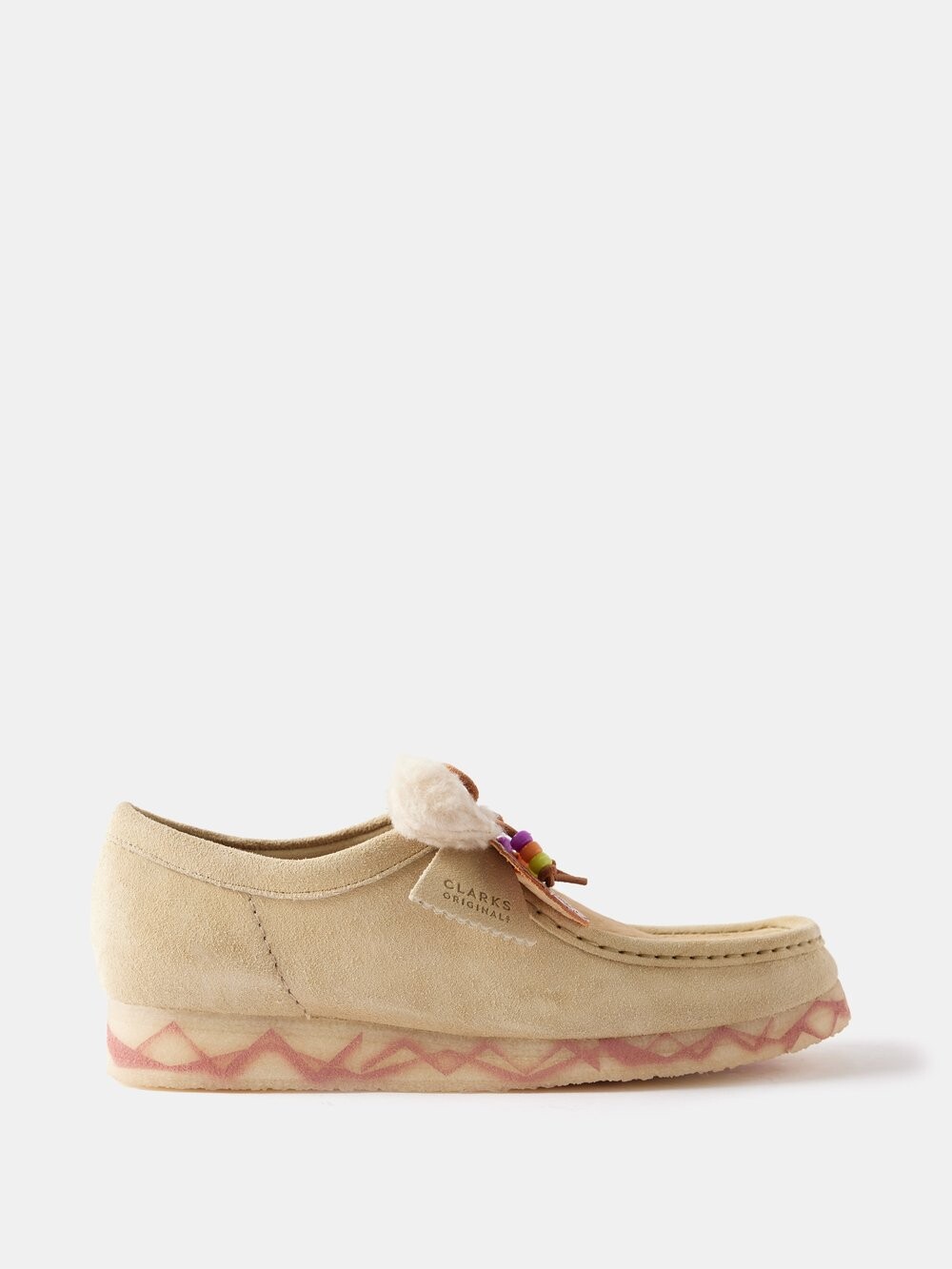 

Сапоги wallabee из телячьей шерсти и замши Clarks X Aries (Clarks), бежевый